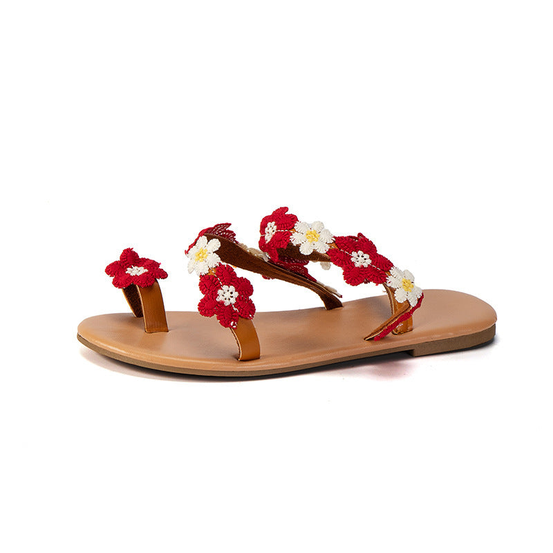 Toe Ring Sandals Flat