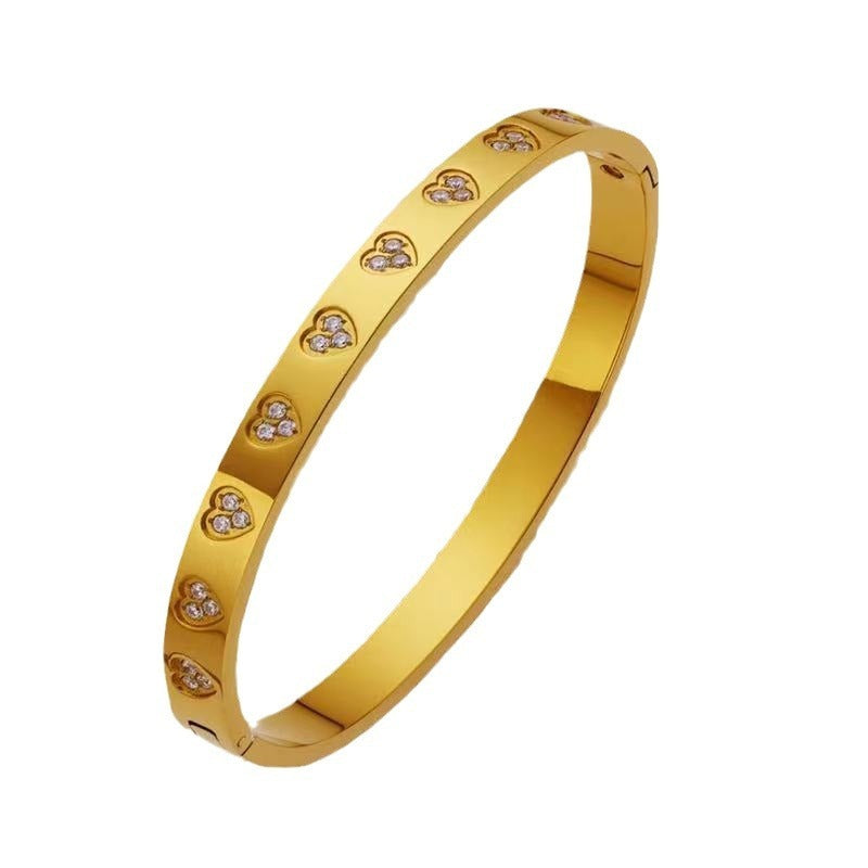 Romantic Heart Titanium Steel Bracelet