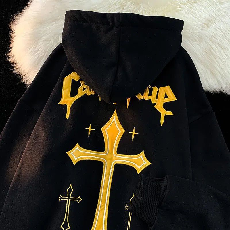 Loose Cross Hoodie