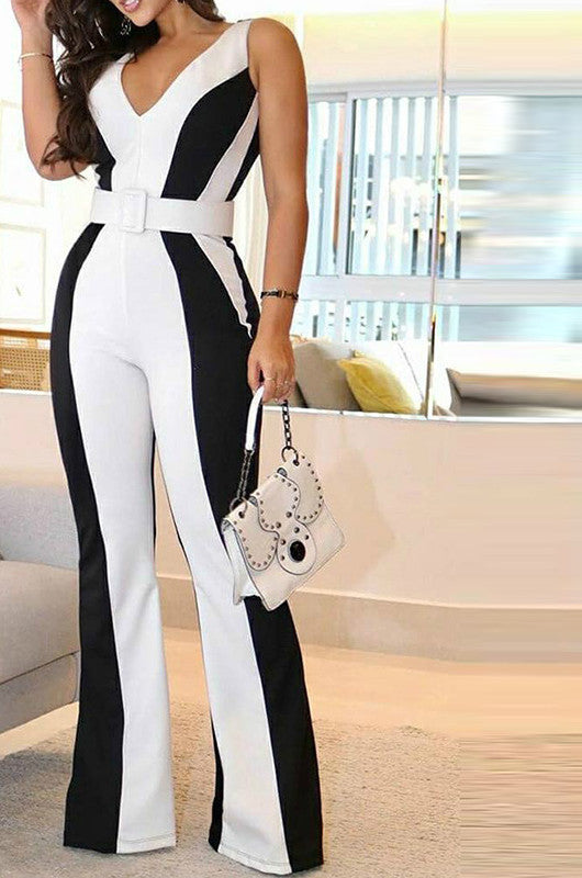 Black And White Jumpsuit