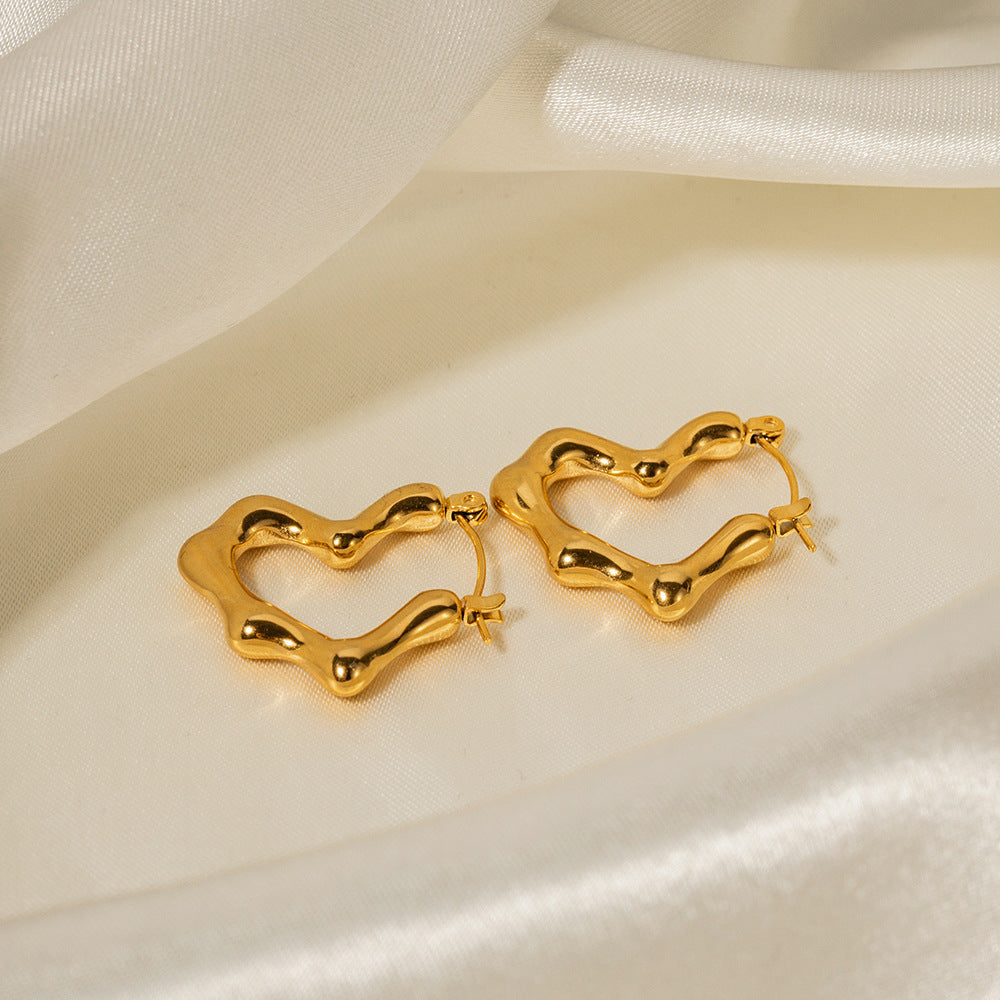 Hearted earrings