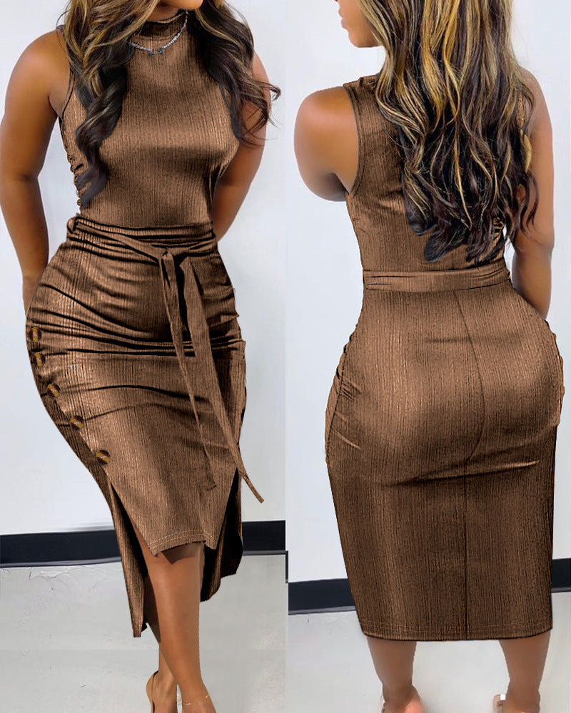 Lace-up Party Dress