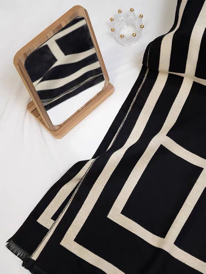 Scarf Outer Wear Warm Double-sided Long Shawl