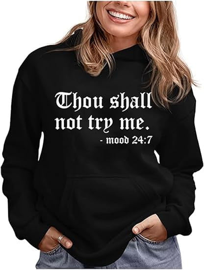 Thou Shall Not Try Me Hooded Sweater