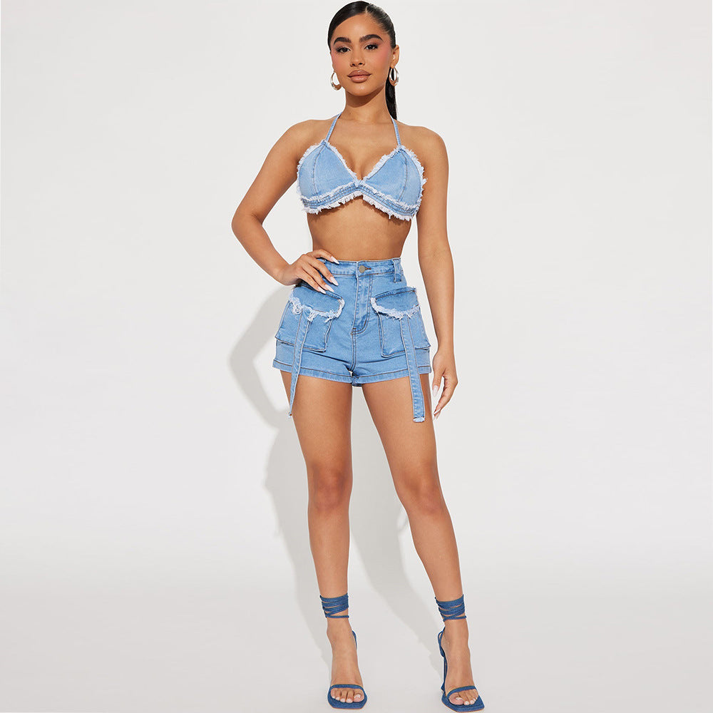 Nikole Denim Suit