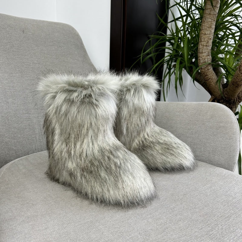 Plush Snow Boots