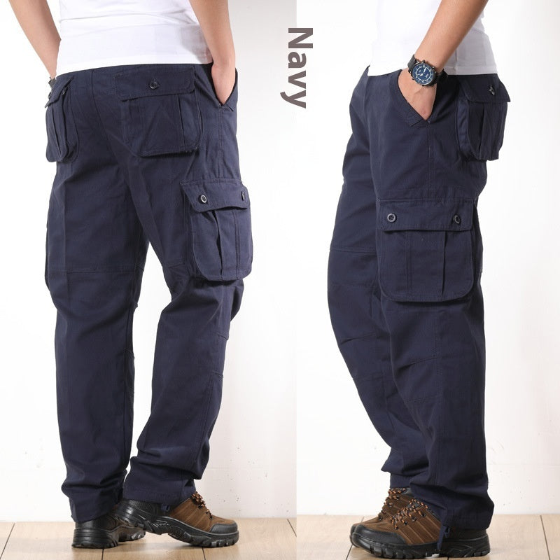 Multi-pocket Loose Pants