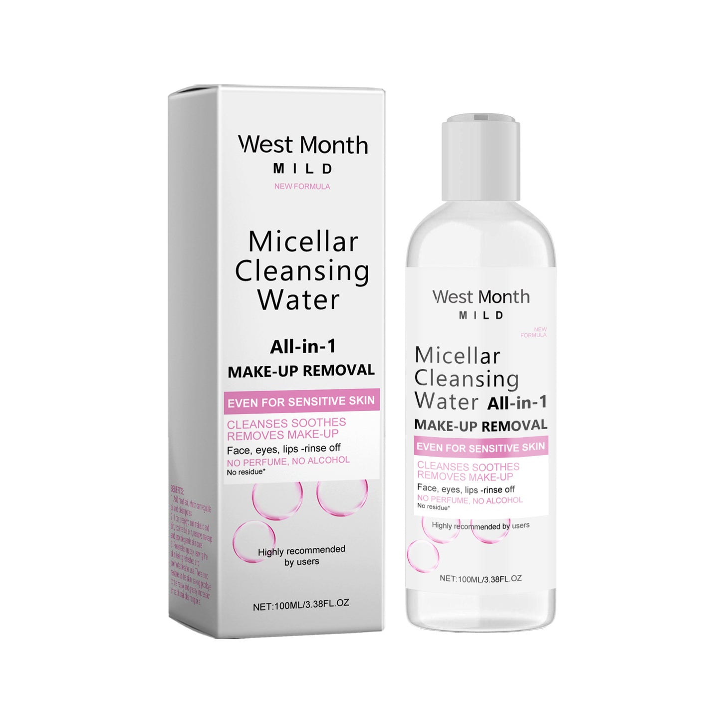 Gentle Cleansing Water Facial Makeup Dissolved And Soft