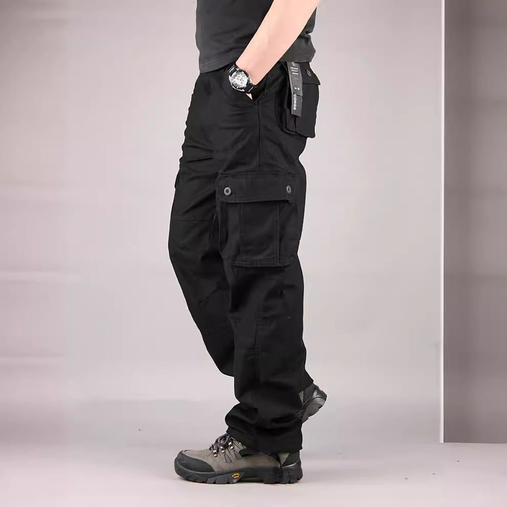 Multi-pocket Loose Pants