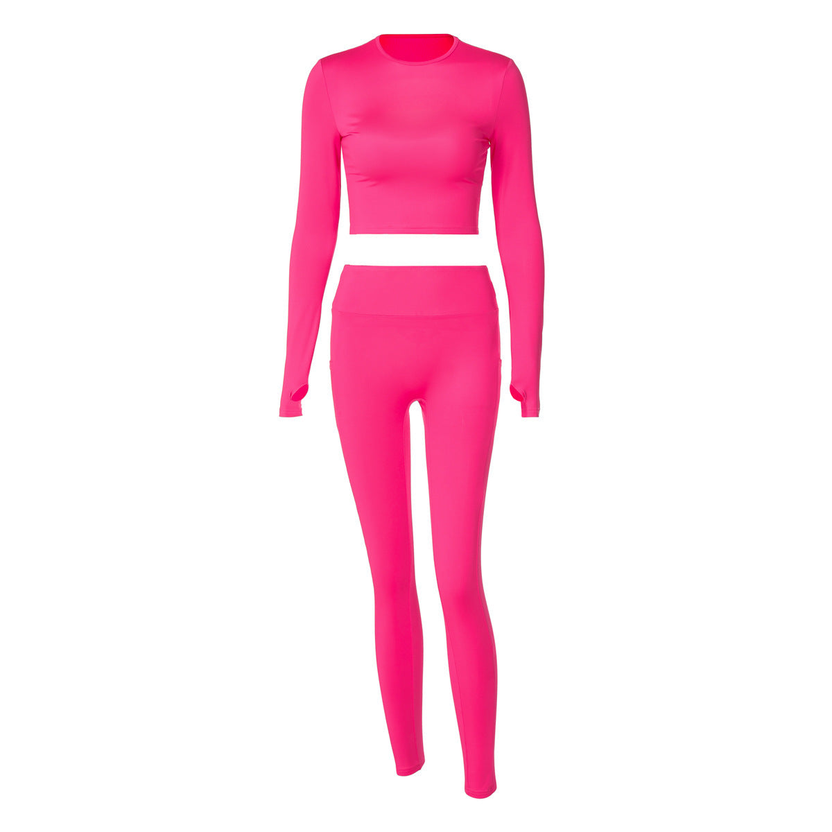 Top High Waist Slim Casual Suit
