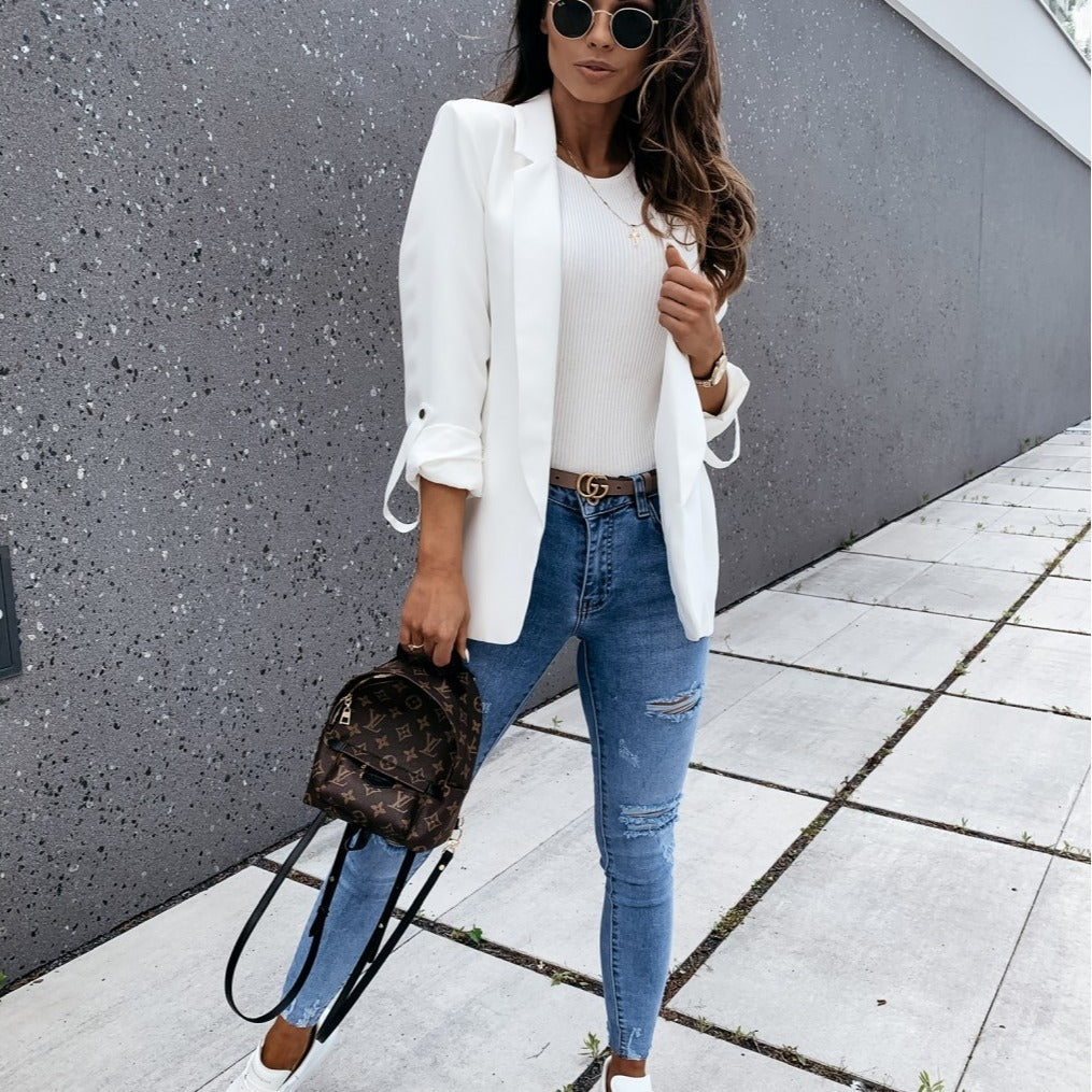 Ripped Slim Fit All-match Pants