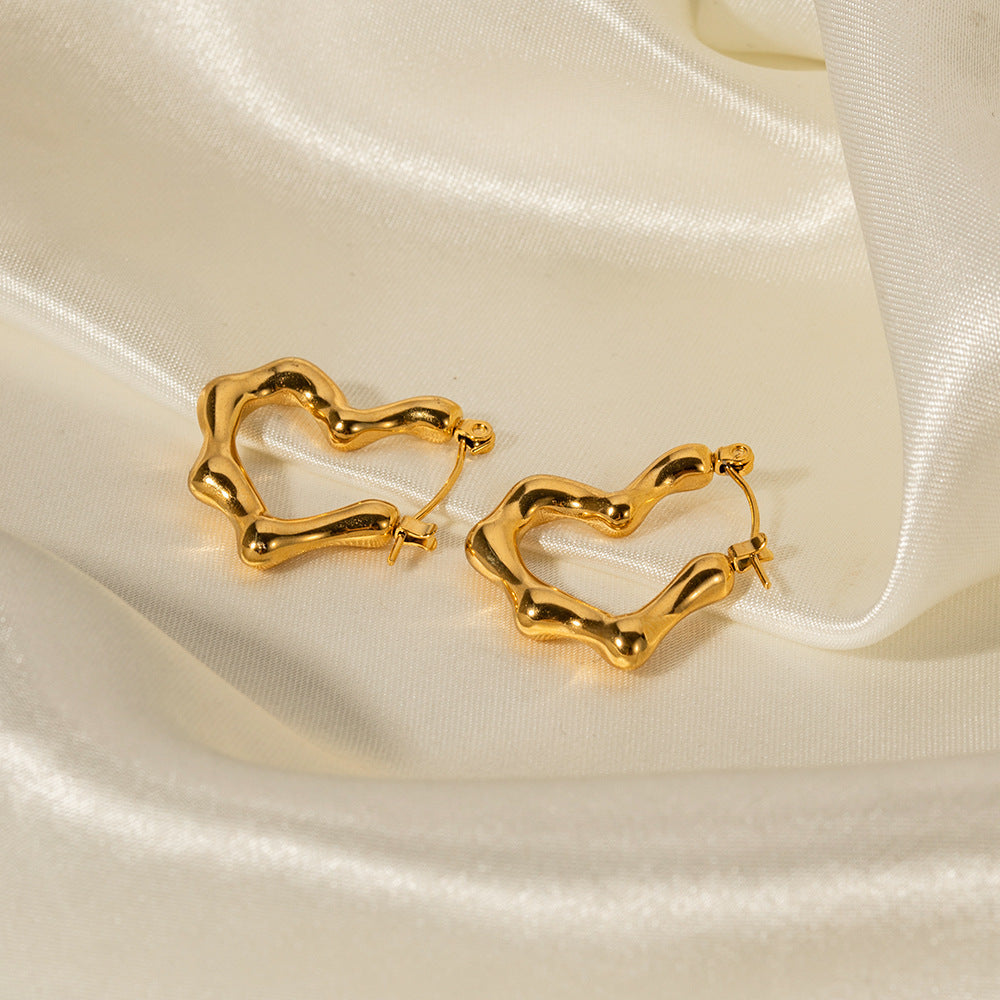 Hearted earrings