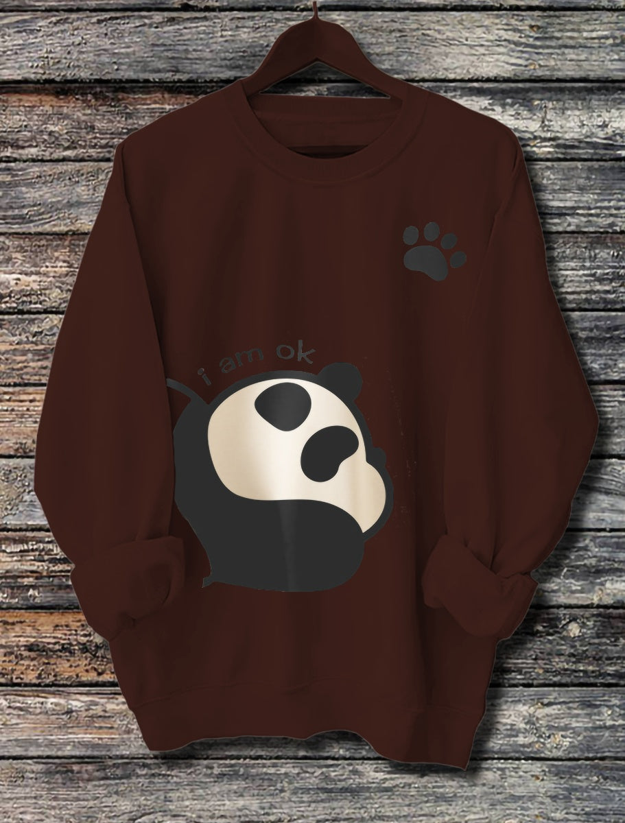Long Sleeved Panda Hoodie