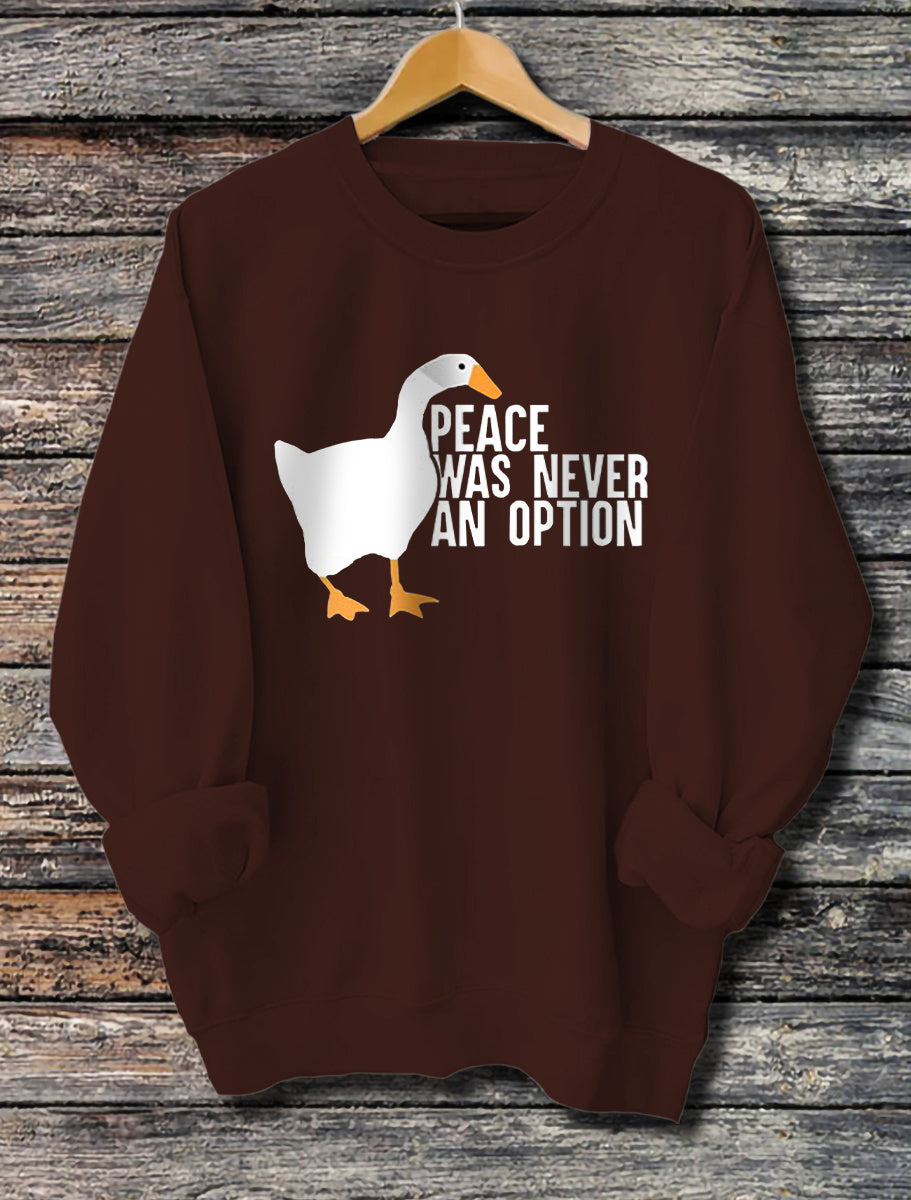 Long Sleeved Printed Hoodie