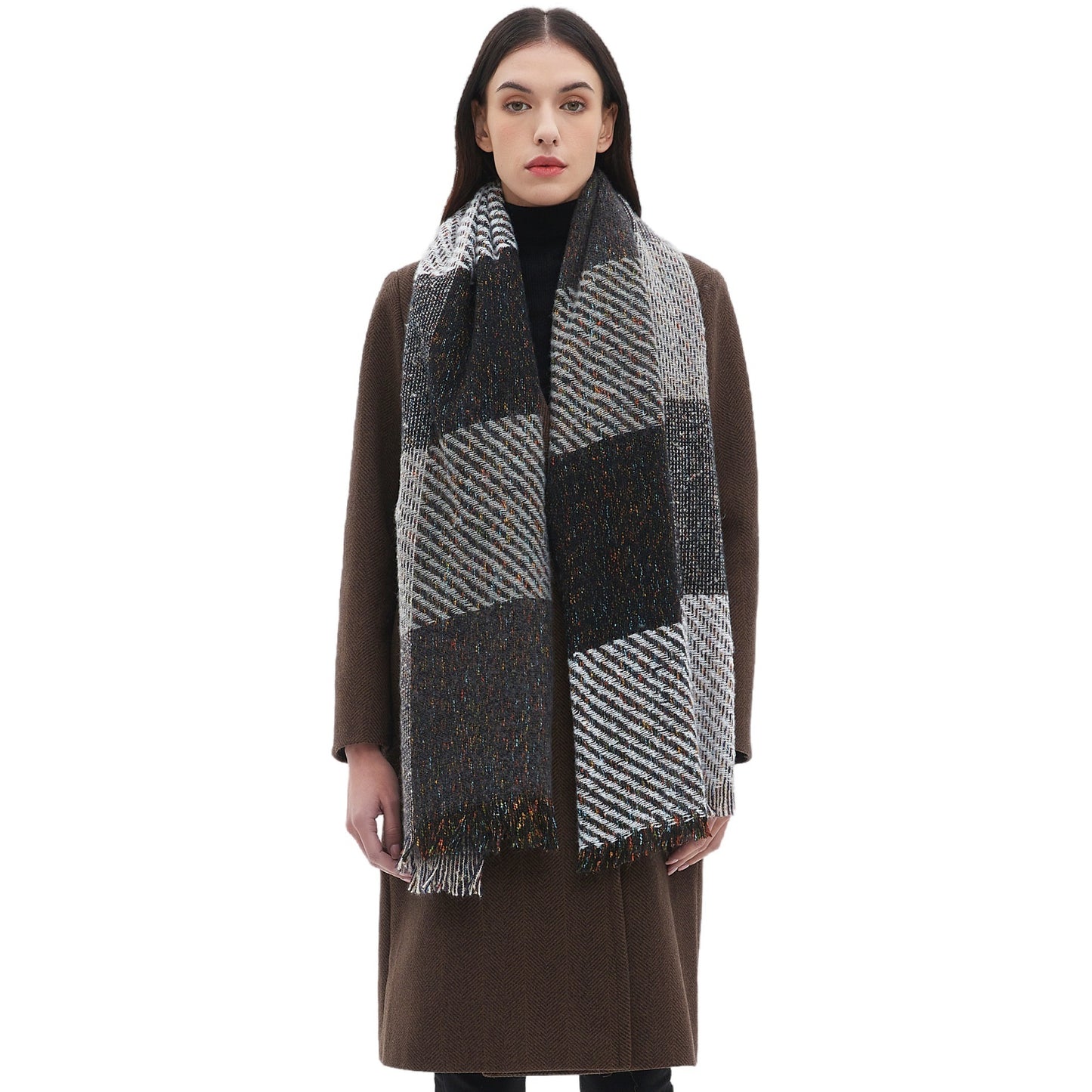 Large Plaid Scarf Shawl