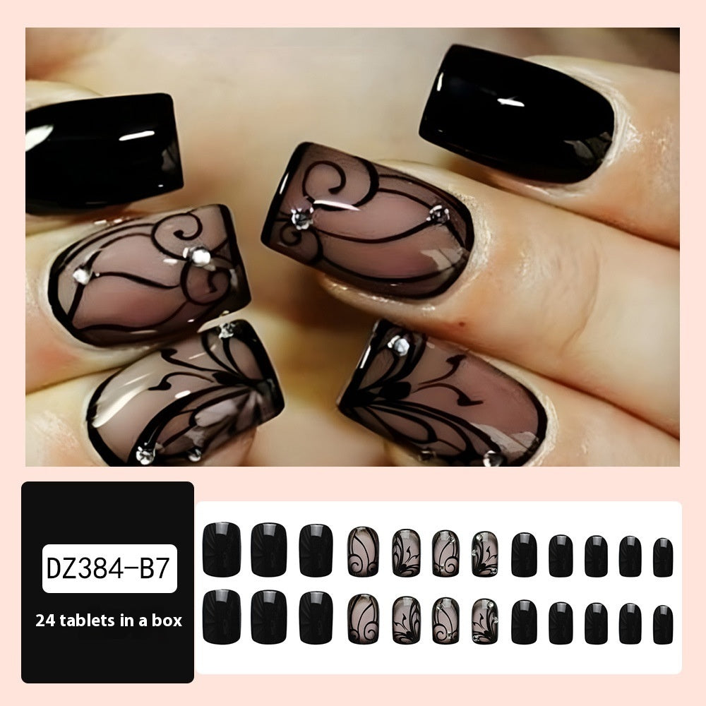 Black Vine Nails