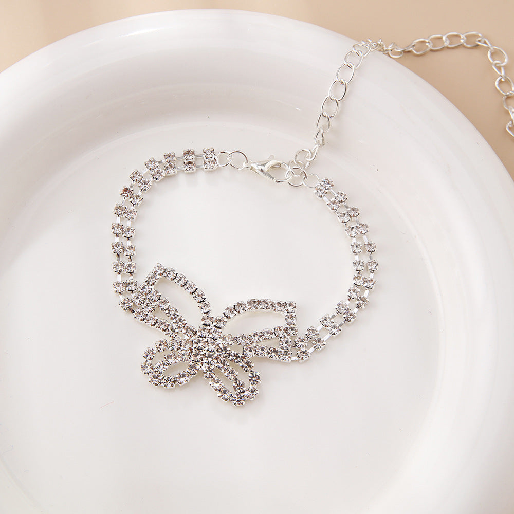 Butterfly Multilayer Anklet