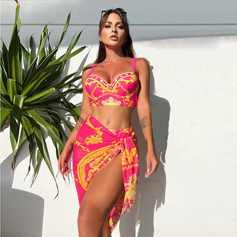 Three-piece Bikini Slim-fitting