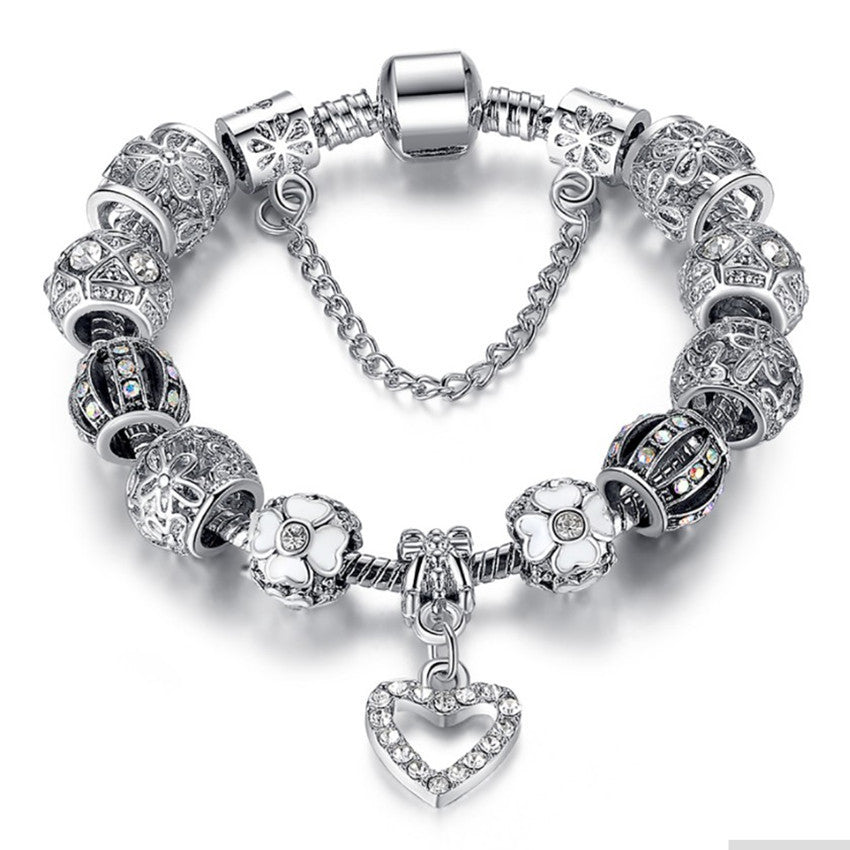 Peach Heart Bracelet