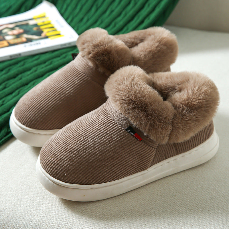 Plush Cotton Cozy Fluffy Slippers