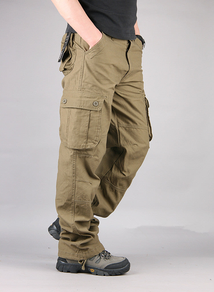 Multi-pocket Loose Pants
