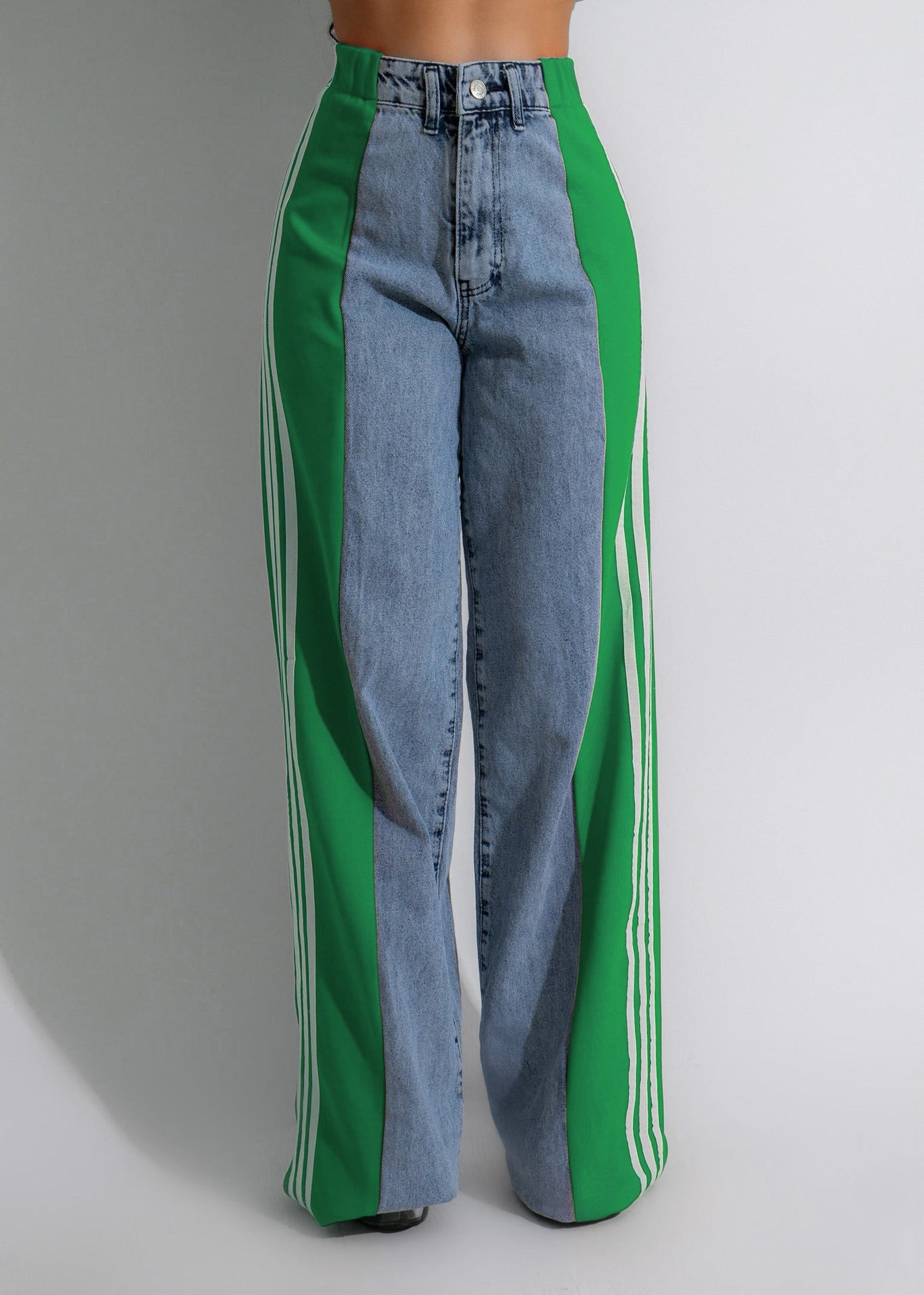 "Pin Striped" denim jeans