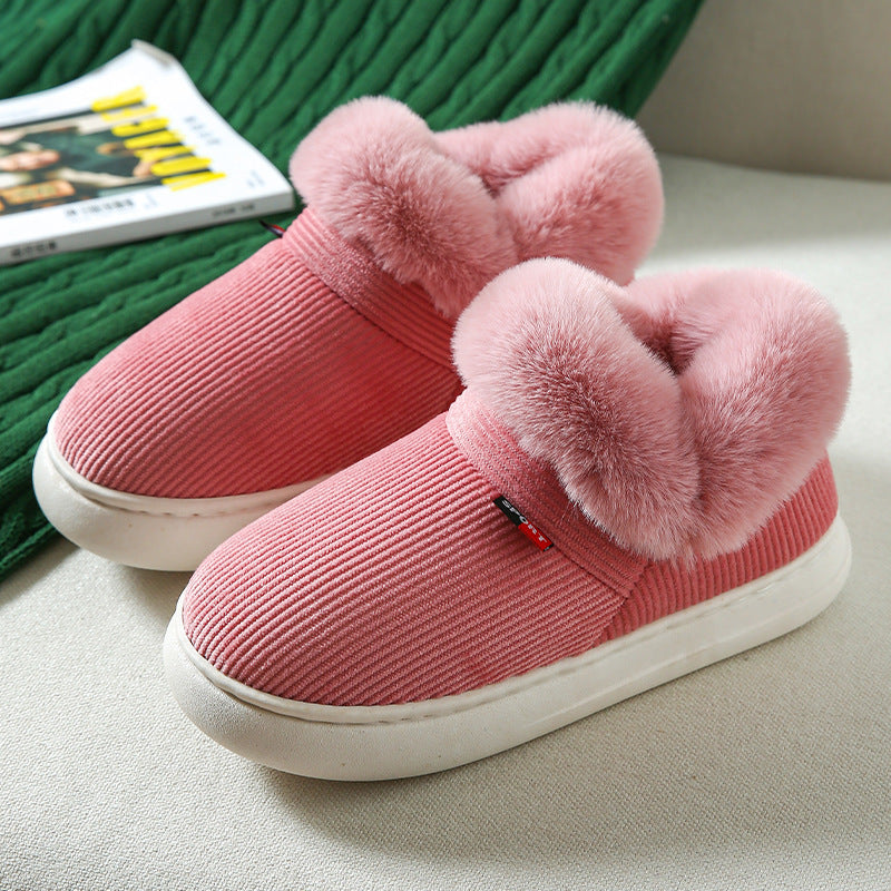 Plush Cotton Cozy Fluffy Slippers