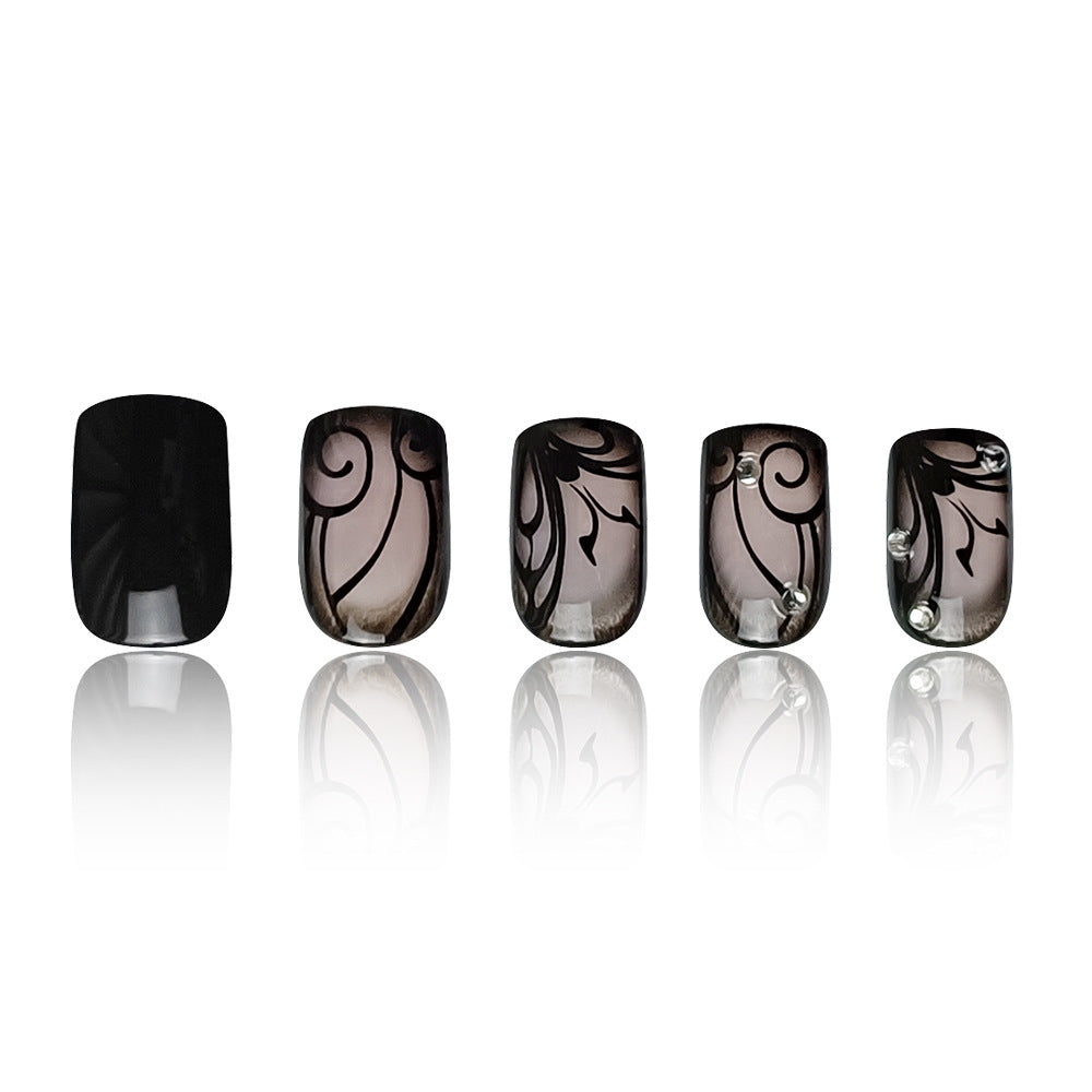 Black Vine Nails