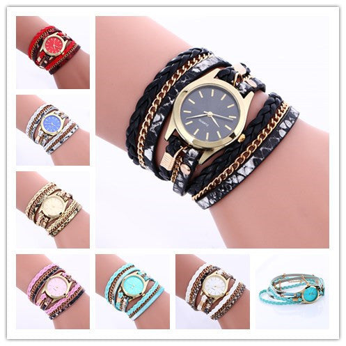 Multicolor Surface Bracelet Quartz Watch