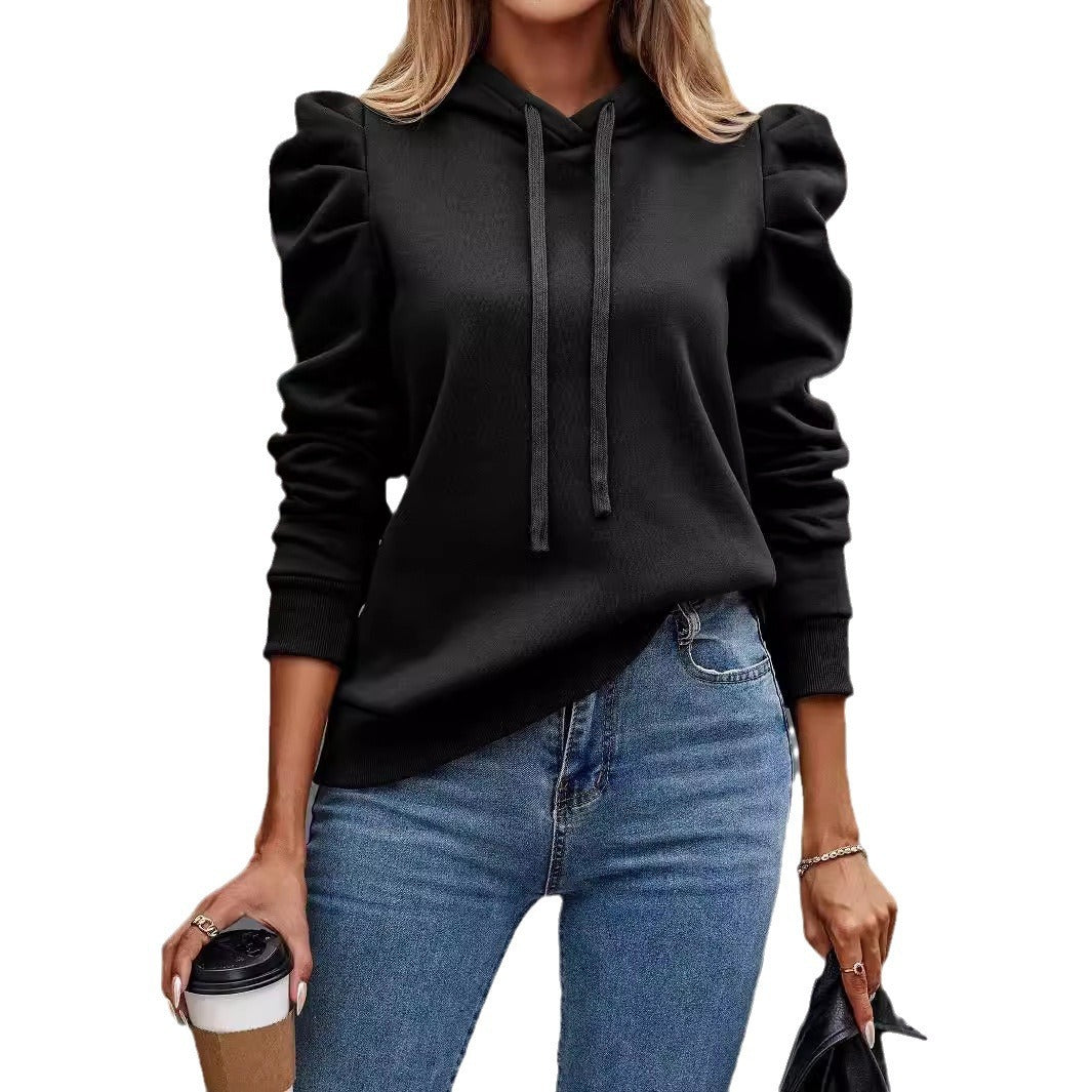 Solid Color Long-sleeved Sweater