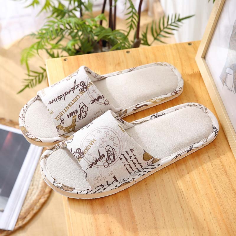 Linen Indoor Slippers