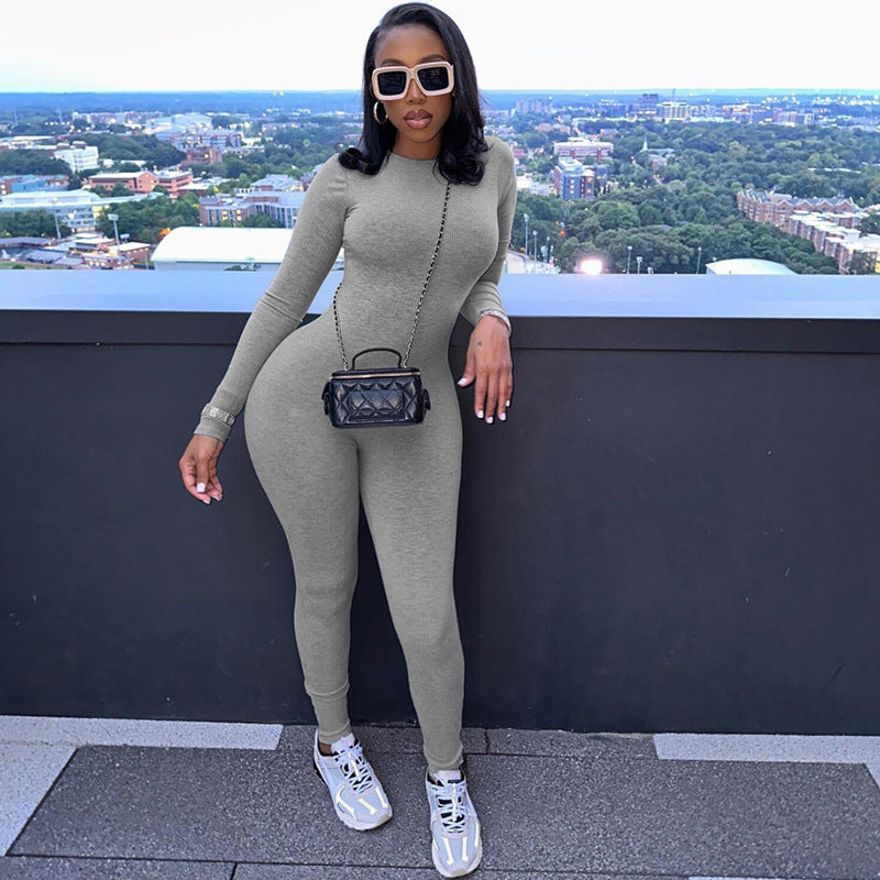 High Waist Tight Jumpsuit