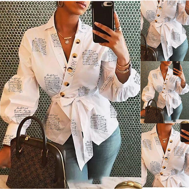 Balloon Button Print Shirt