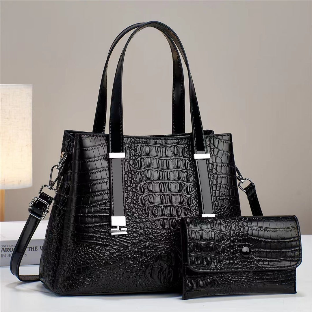 Crocodile Pattern Large Capacity Combination Bags