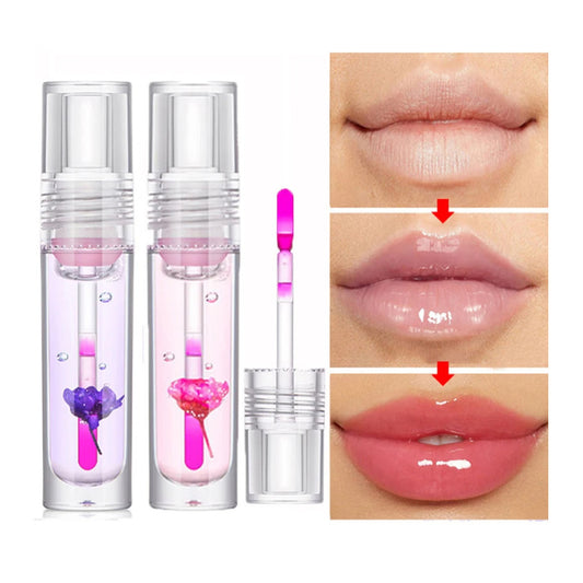 Flower Color Changing Lip Oil Moisturizing lip gloss