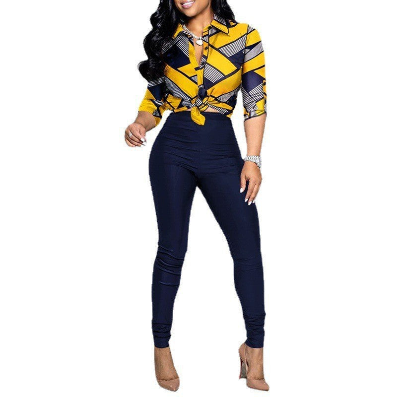 Casual Pants Two-piece Set