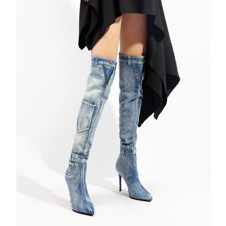 Denim Over The Knee