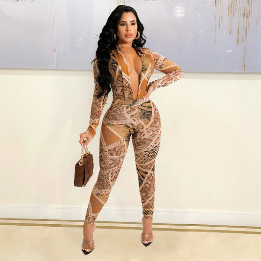 Jumpsuit Long Sleeve Suit