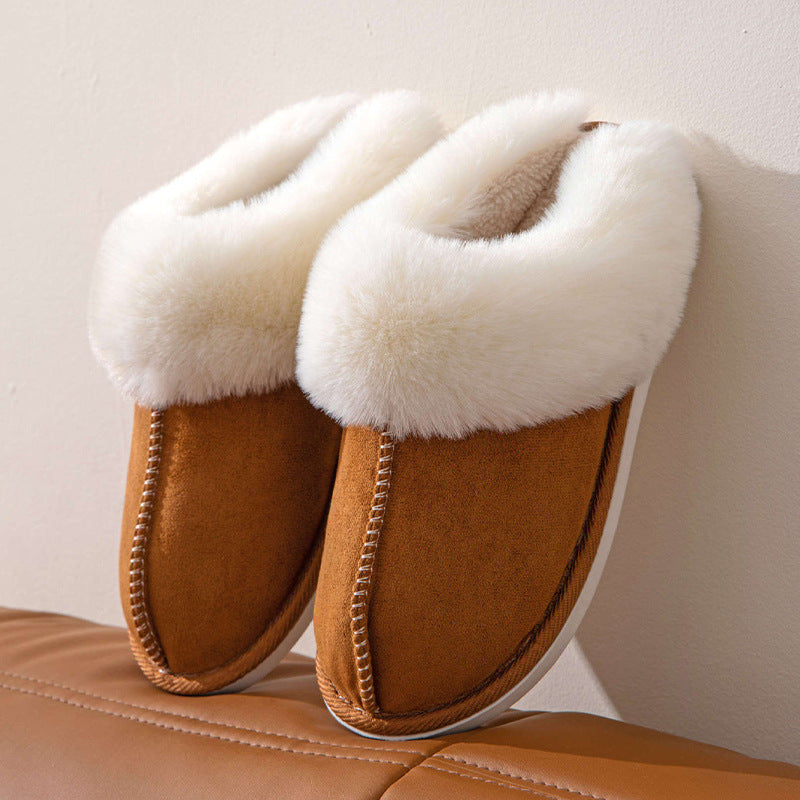 Fluffy Slippers Warm Slugged Bottom