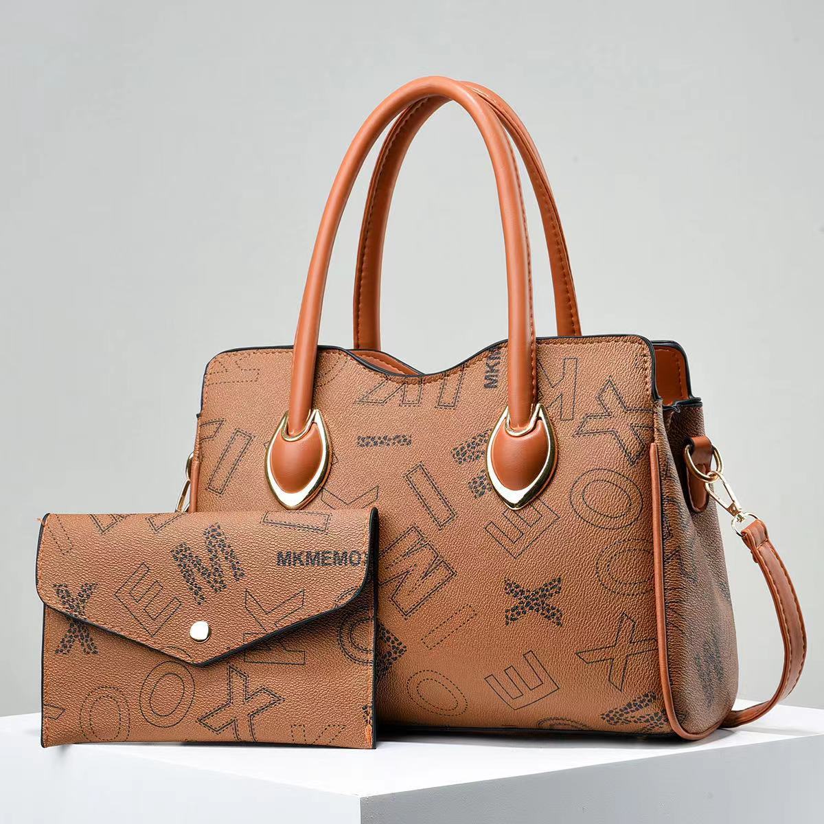 Elegant Letter Large Tote Bag