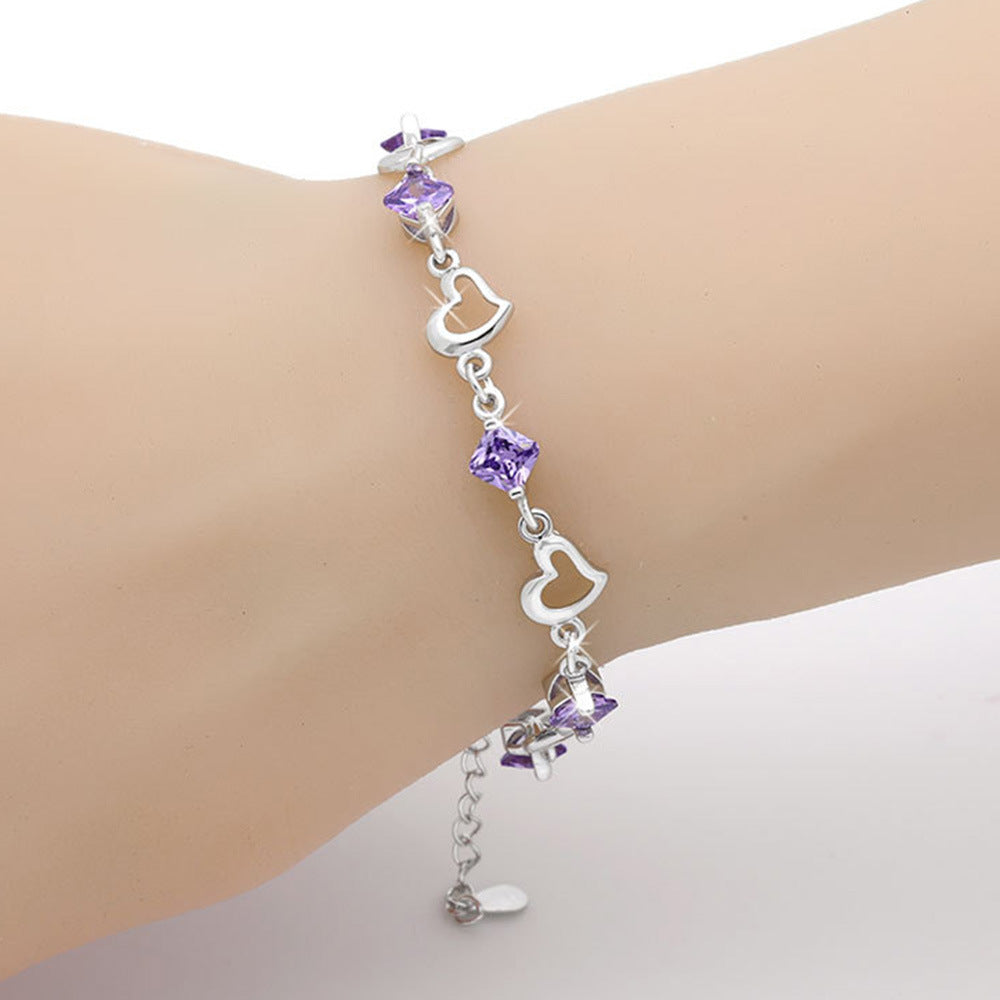 Heart Bracelet Silver-plated