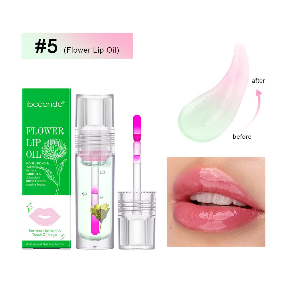 Flower Color Changing Lip Oil Moisturizing lip gloss