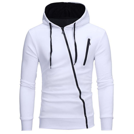 Diagonal Zipper Sweater