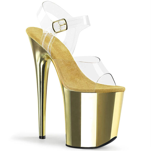 Sheer high-heeled shoes