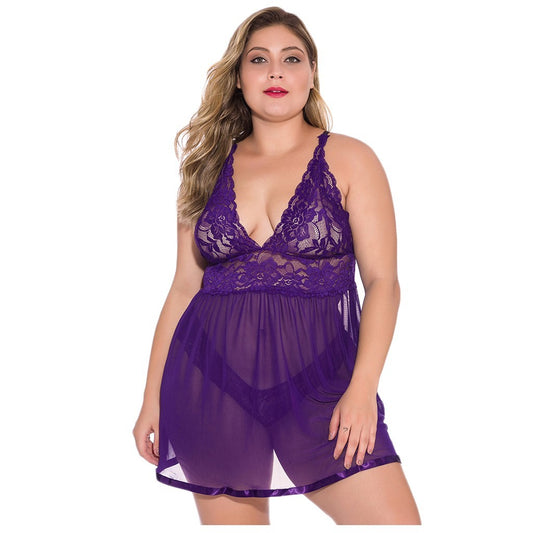 Sexy Lingerie V Neck Sling Lace Uniform