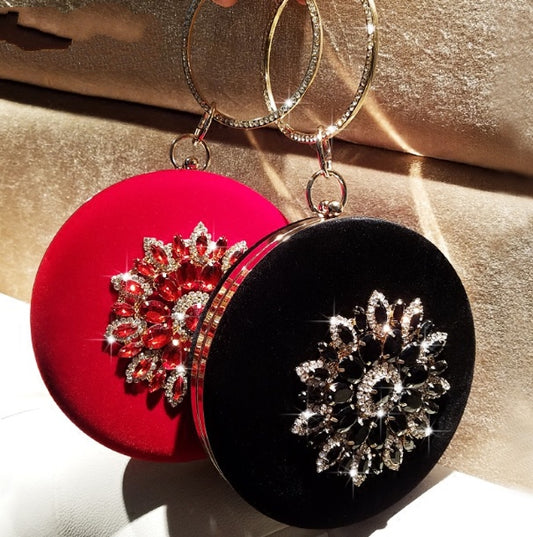 Velvet Diamond Ring Clutches