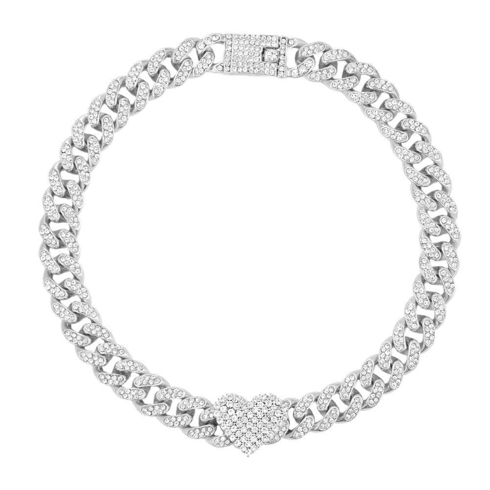 Diamond-encrusted Love Necklace