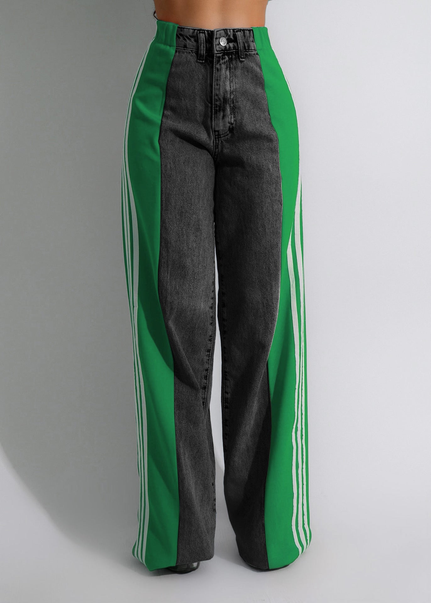 "Pin Striped" denim jeans