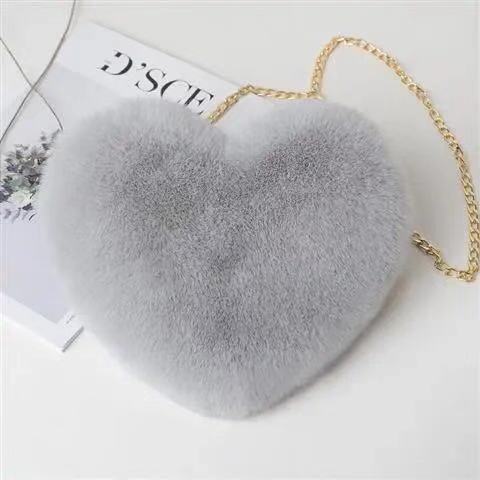 Plush Love Crossbody Chain Bag