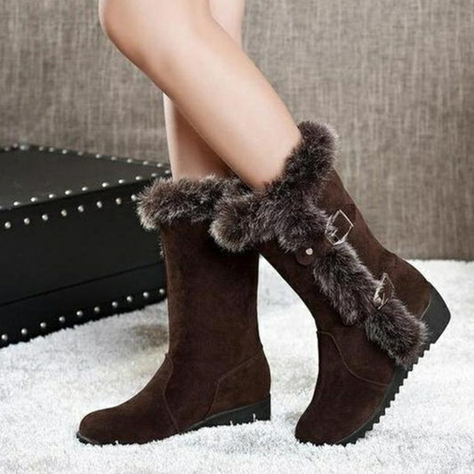Warm Fur Mid-Calf Boots